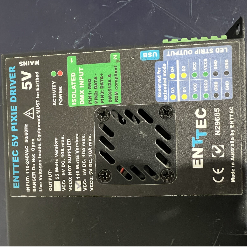 Used Enttec Pixie Driver 5v package for sale