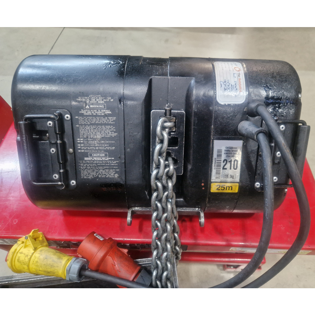 Used CM Lodestar 2000Kg - 25M HOL hoist for sale