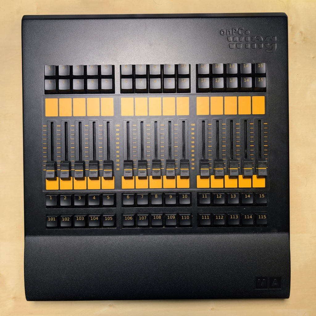 Used MA Lighting GrandMa2 on PC fader wing for sale