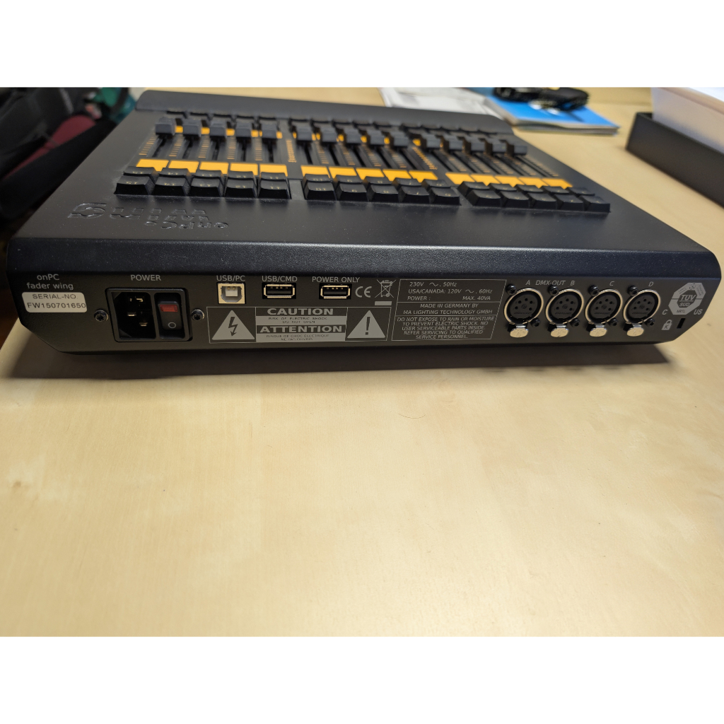 Used MA Lighting GrandMa2 on PC fader wing for sale