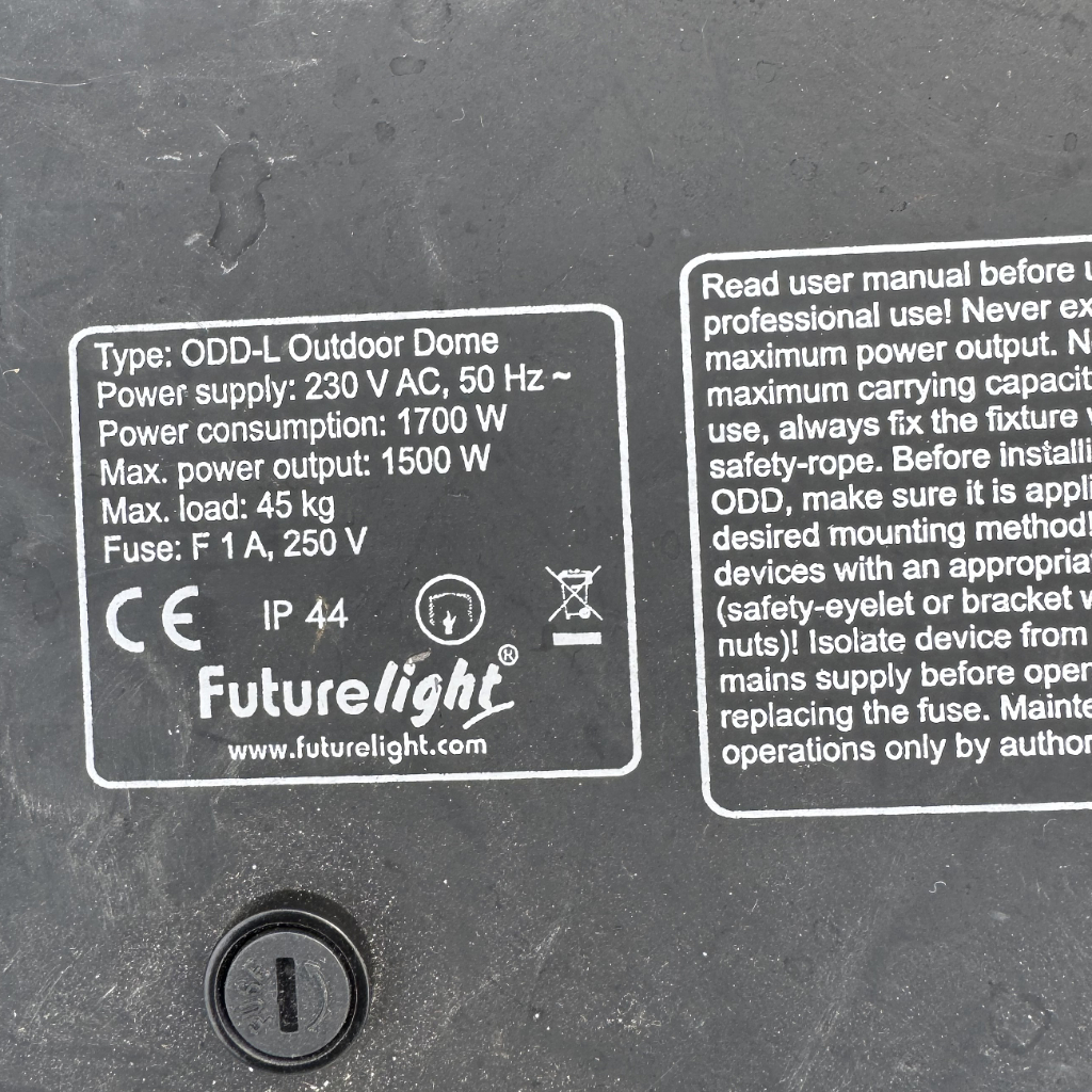 Used Futurelight ODD-L outdoor dome set for sale