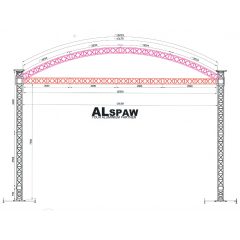 Used Alspaw 13x11m Roofing System for sale