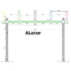 Used Alspaw 13x11m Roofing System for sale