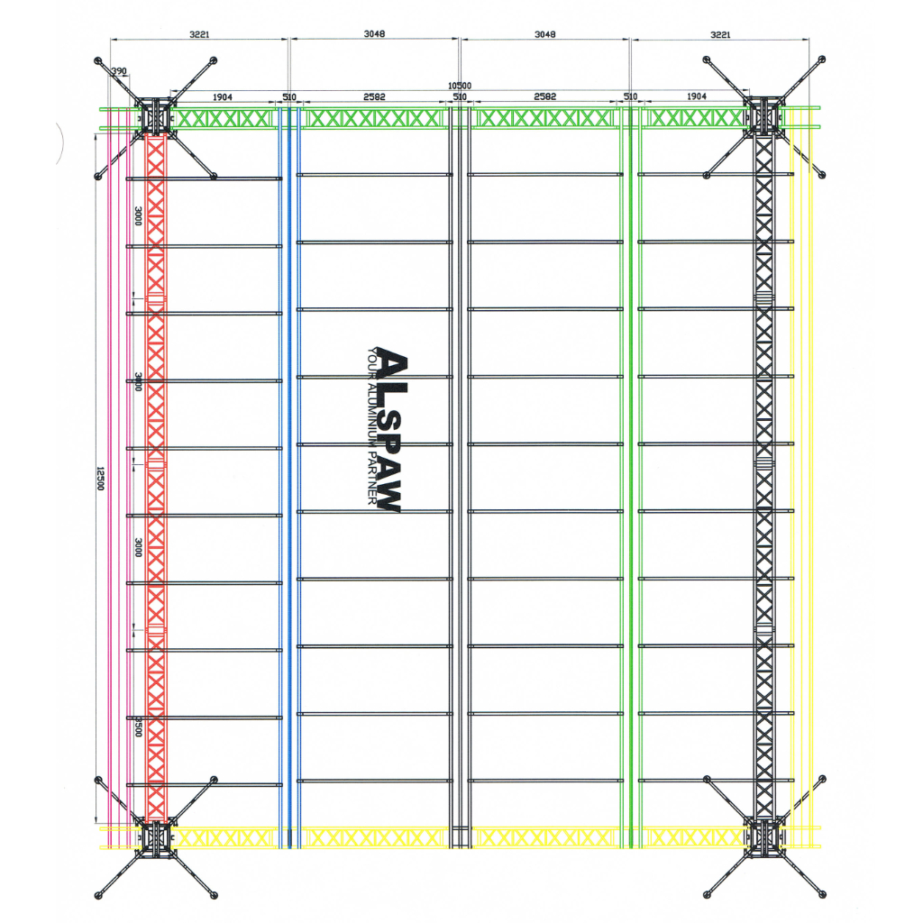 Used Alspaw 13x11m Roofing System for sale