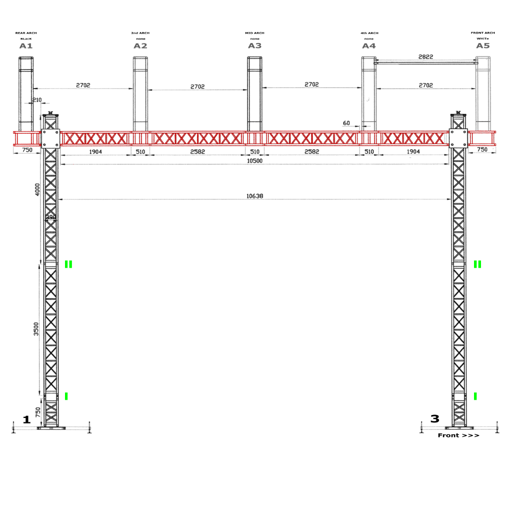 Used Alspaw 13x11m Roofing System for sale