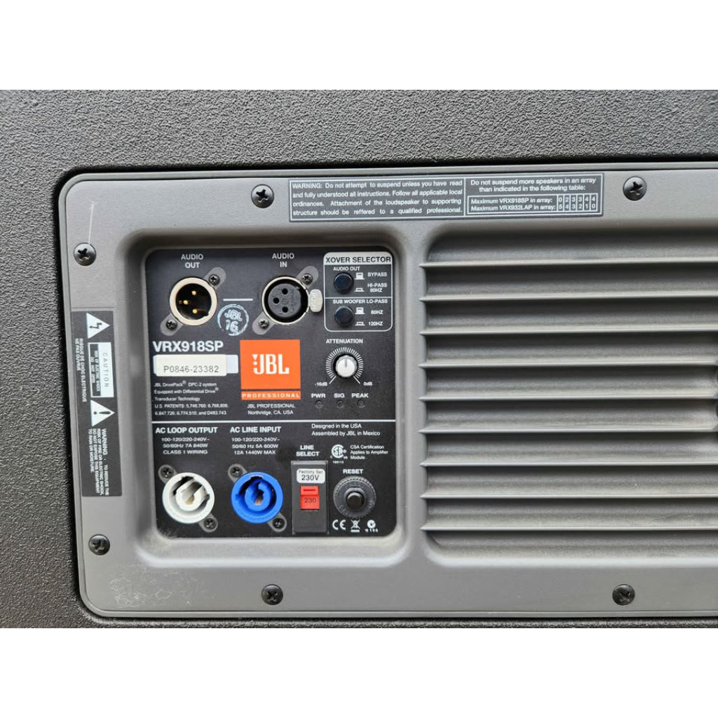Used JBL VRX932LAP and VRX918SP package for sale
