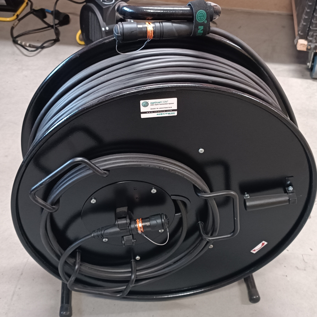 Used Neutrik OpticalCON MTP12 cable XTREME MultiMode 200m on reel HT582 for sale