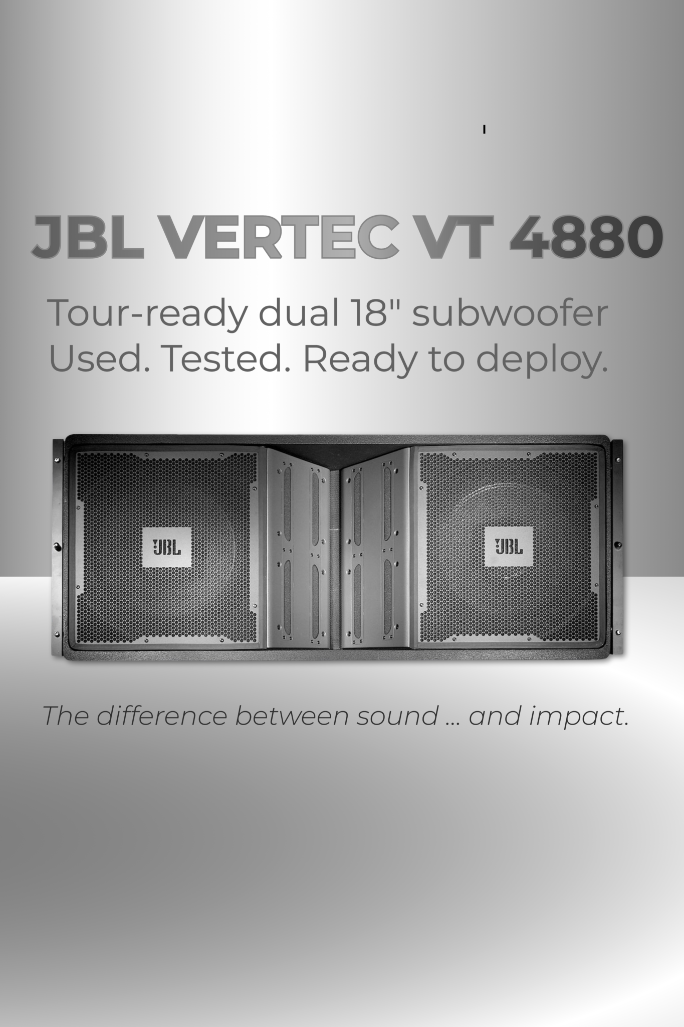 second hand used JBL Vertec VT4880. Premium sub woofer for sale at 10k used gear.