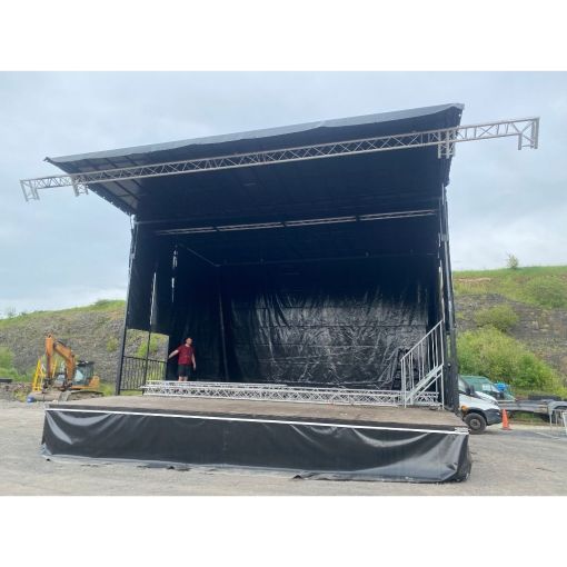 Used Mobile Stage Hydraulic 8m x 7m for sale