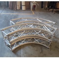 Used Litec 2m circle truss (4pcs) 29cm x 29cm for sale