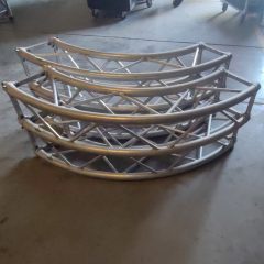 Used Litec 2m circle truss (4pcs) 29cm x 29cm for sale