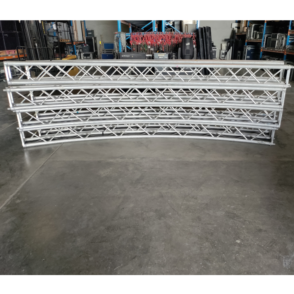Used Litec 10 m circle truss - 8pcs 29cm x 29cm for sale