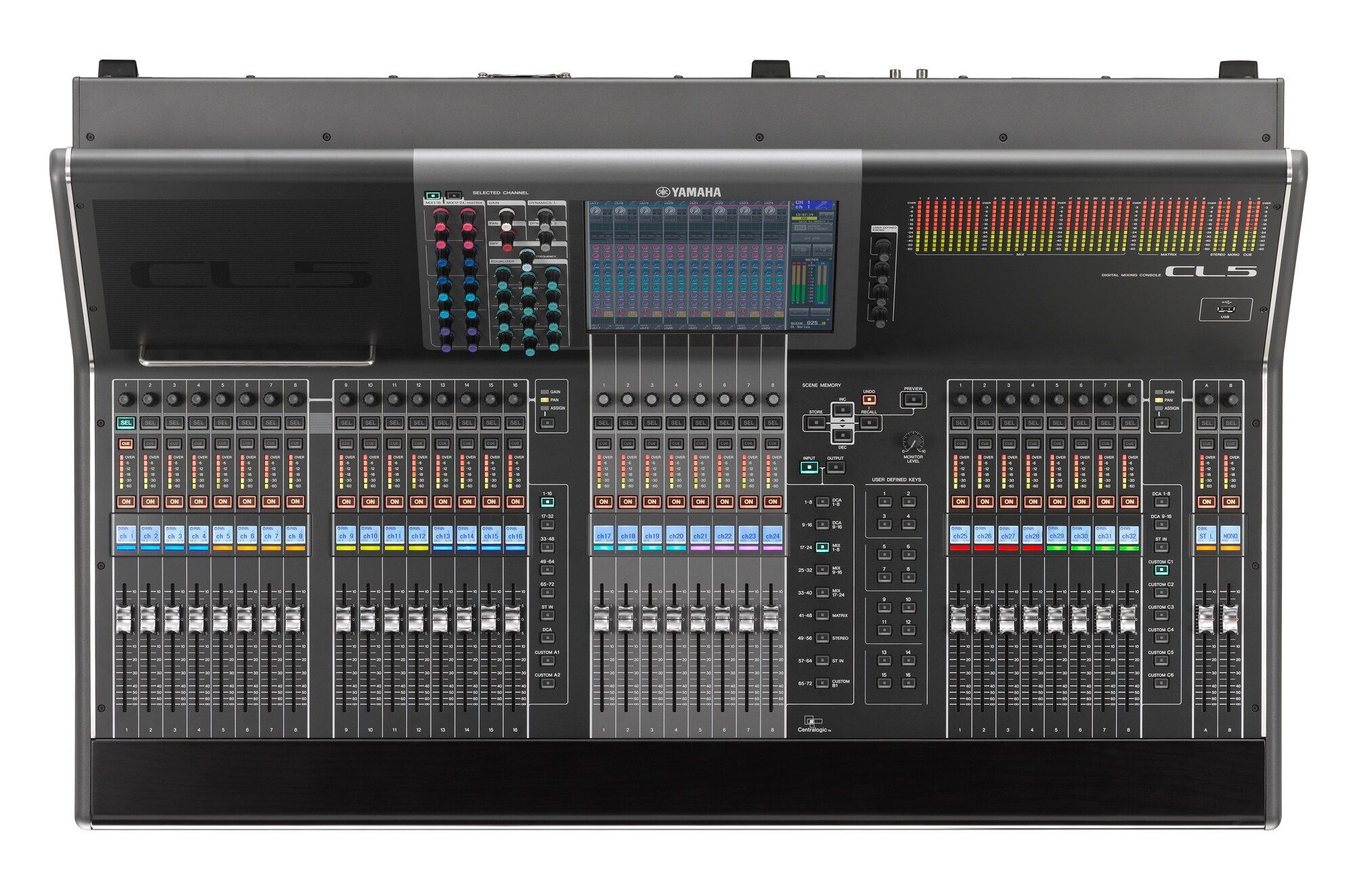 Used YAMAHA CL5 with 2x RIO 3224-D1 for sale