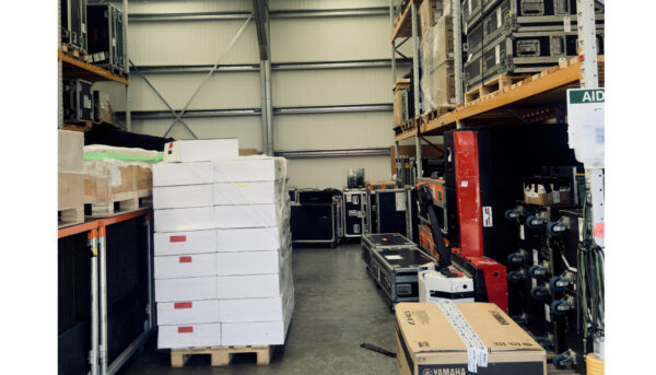 Professional AV equipment prepared for international shipping from the UK after Brexit