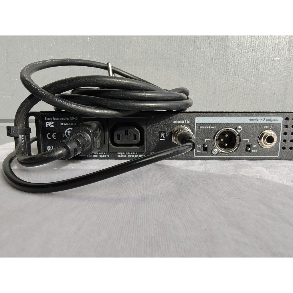 Used Shure UR4D Receiver with Handhelds and Beltpacks Package for sale