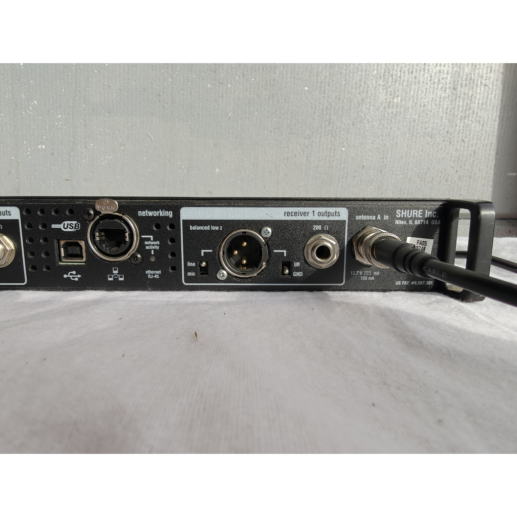 Used Shure UR4D Receiver with Handhelds and Beltpacks Package for sale