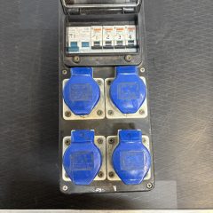 Used 32A 1ph Rubber Box Distro 4x16 for sale