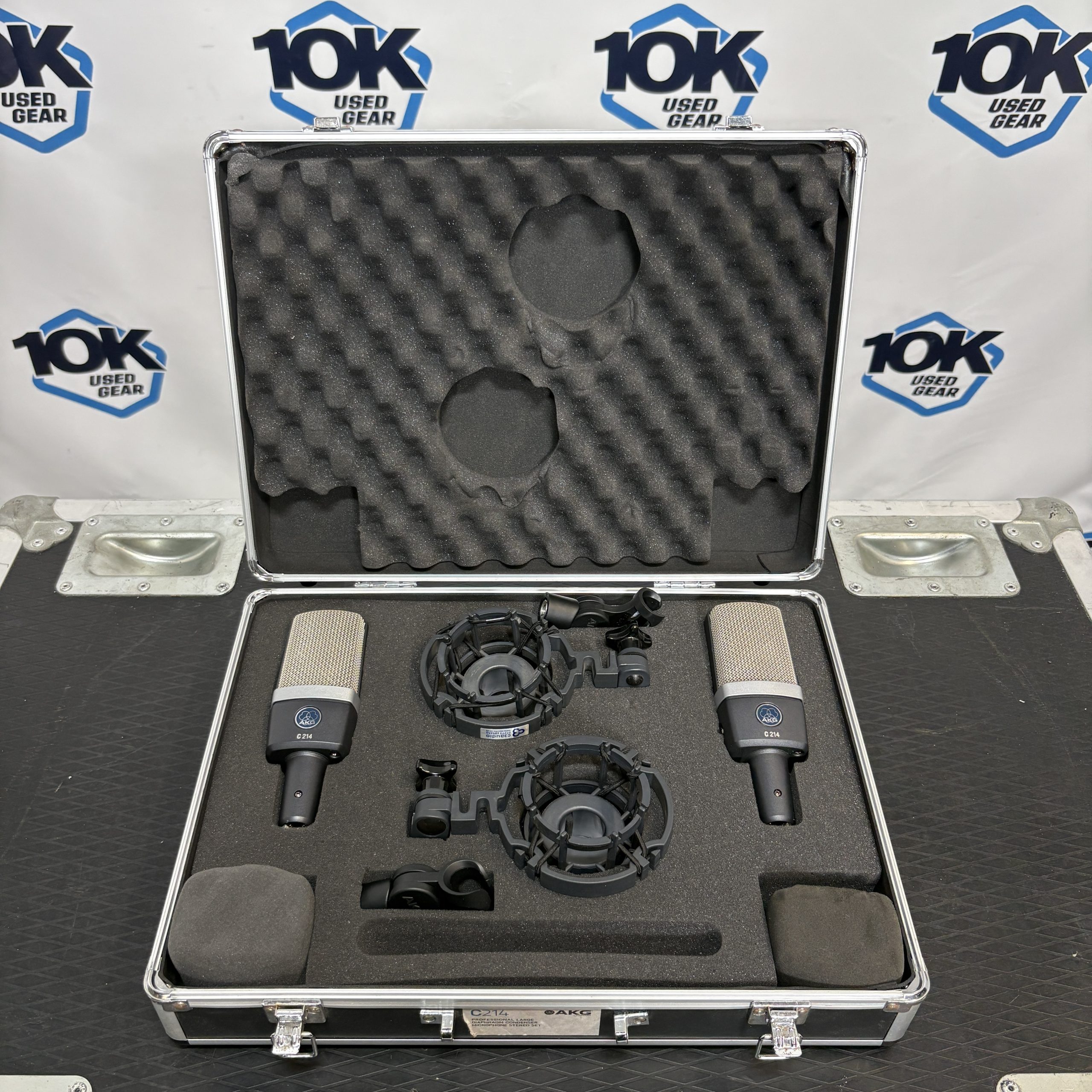 Used AKG C214 Cased (Sold in pairs) for sale