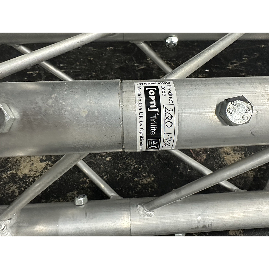 Used Trilite Aluminium Quad Truss Frame (2.5x2.1x2.5m) Professional Event Rigging for sale