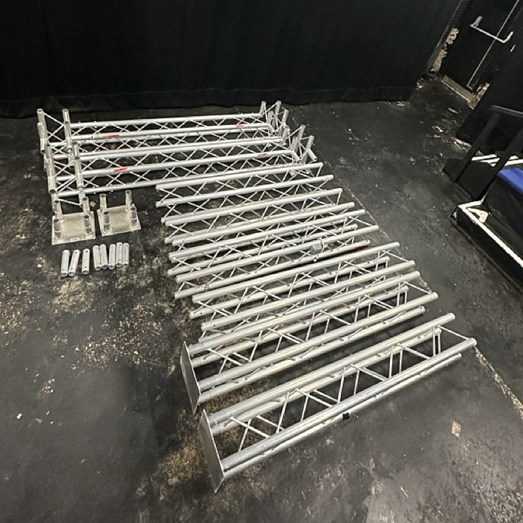 Used Trilite Aluminium Quad Truss Frame (2.5x2.1x2.5m) Professional Event Rigging for sale