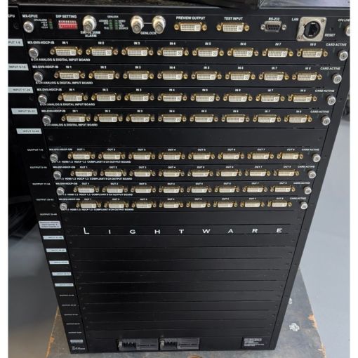 Used Lightware MX-FR65R 65x65 Crosspoint MX Modular Digital Router Frame for sale