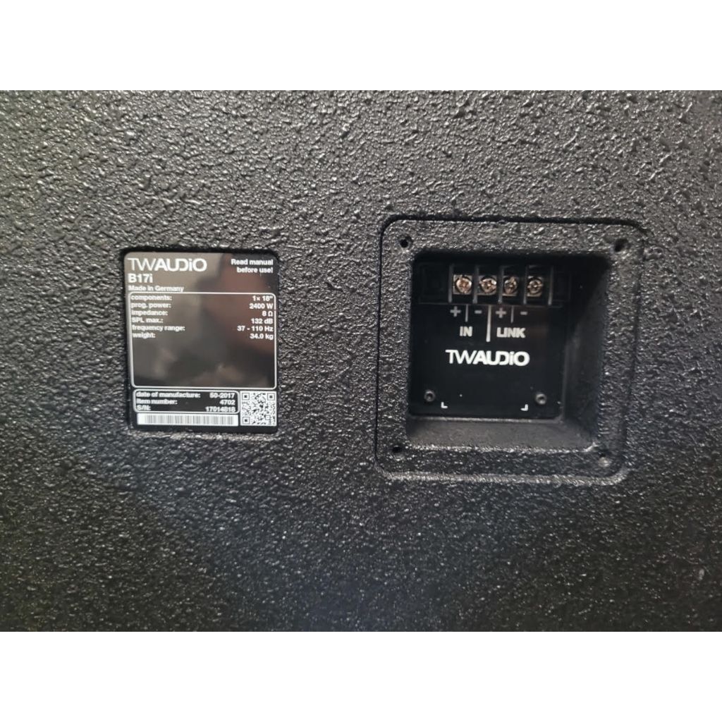 Used TW Audio B17i Install Subwoofer for sale