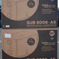 Used RCF 8006-AS Subs (Brand new in boxes) for sale
