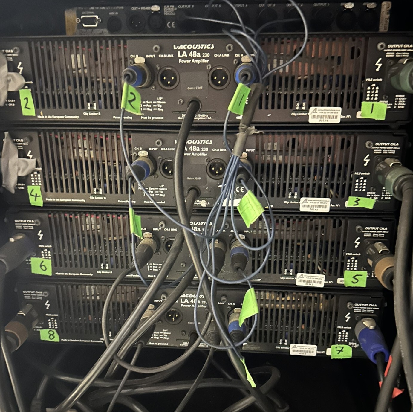 Used L'Acoustics Arcs with SB28 and Amp Rack for sale