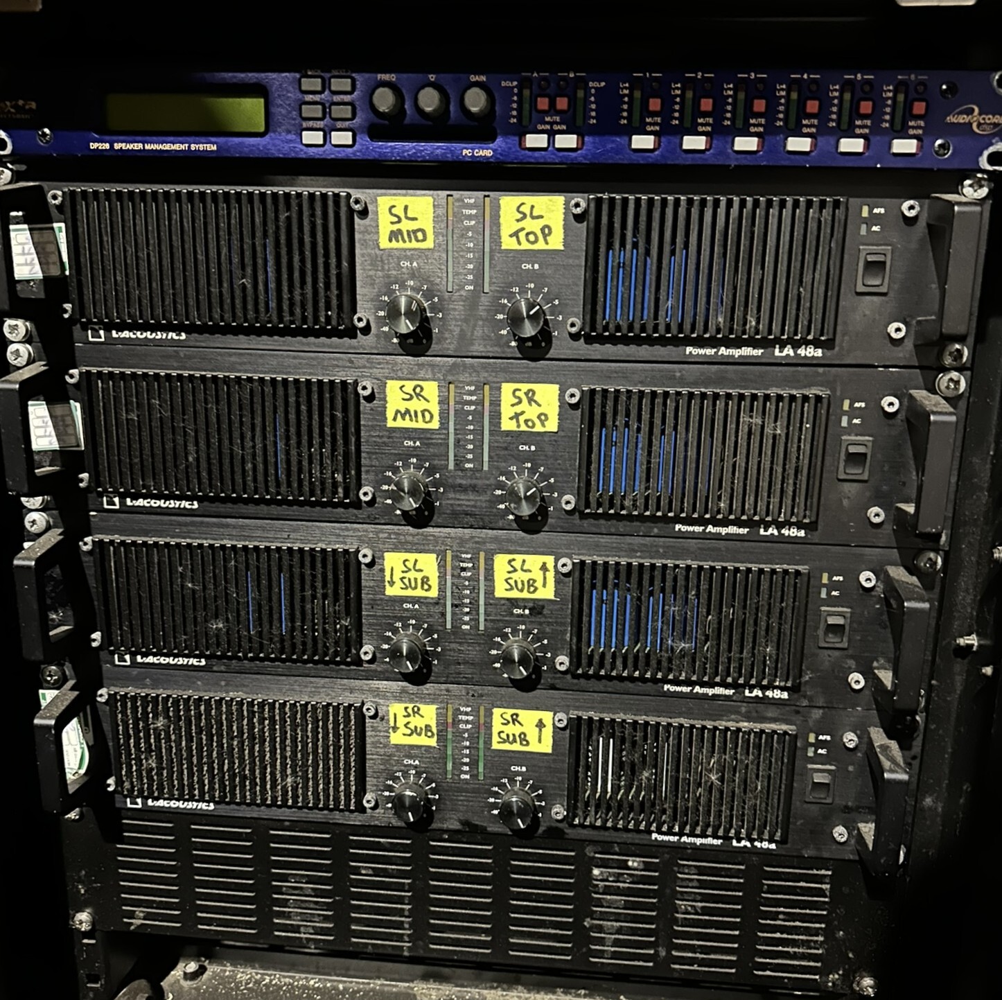 Used L'Acoustics Arcs with SB28 and Amp Rack for sale