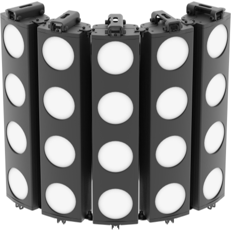 Used Prolights ArenaCob 4FC 4x75W RGBW IP65 LED Blinder for sale