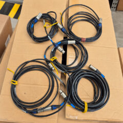 Used DMX cable, 5-pin XLR male to female, 4m, lot of 5 for sale