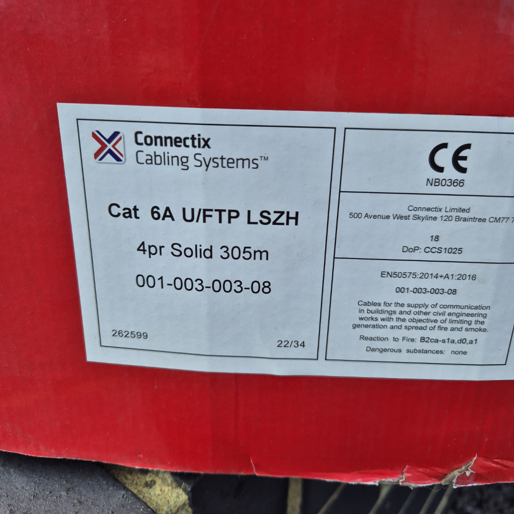 Used CAT6 cable reel 225m (box 6) for sale