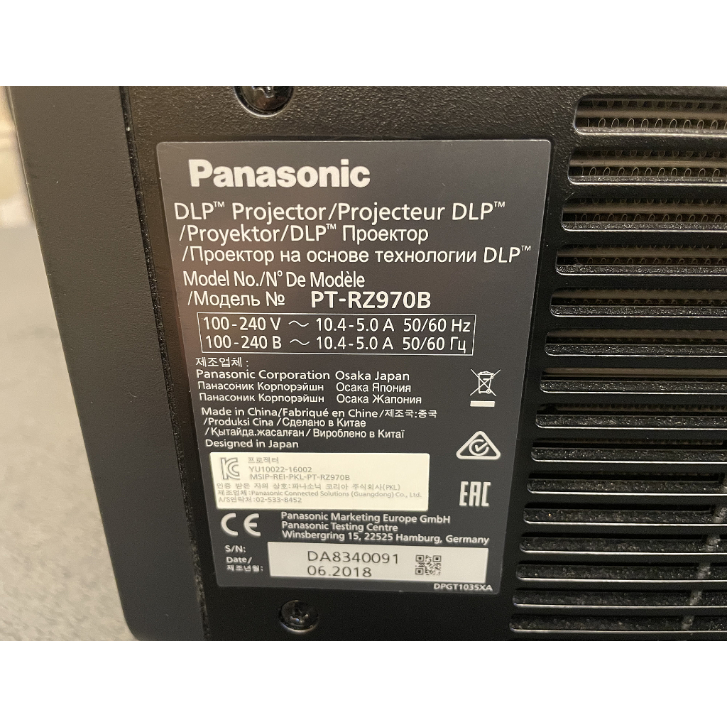 Used Panasonic PT-RZ970 for sale