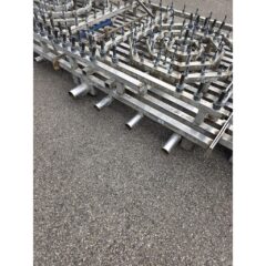 Used Dancing Waters Stainless Steel Musical Fountain System, 7-Piece Modular with Swivel Motor (Export Only) for sale