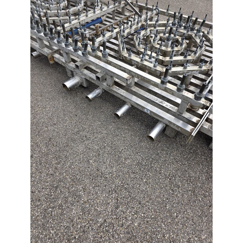 Used Dancing Waters Stainless Steel Musical Fountain System, 7-Piece Modular with Swivel Motor (Export Only) for sale