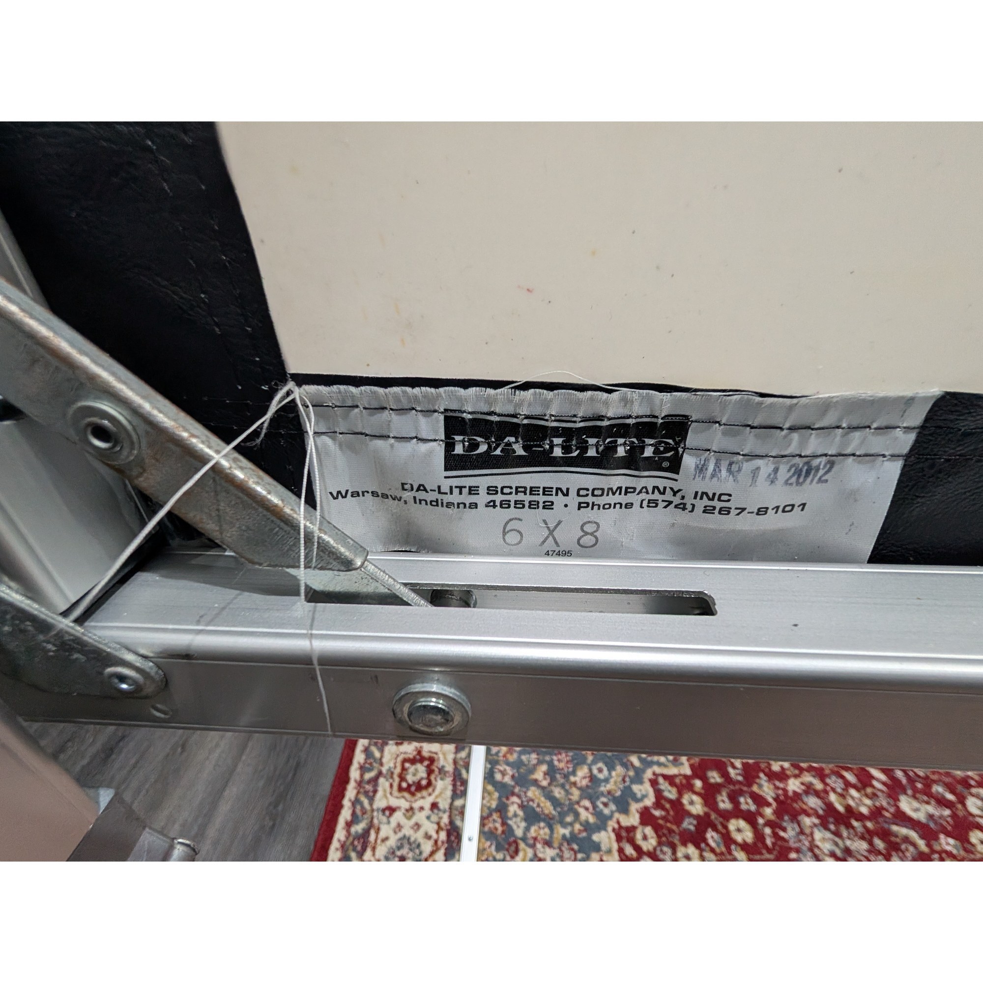Used Fast Fold Projection Screen 6ft x 8ft for sale