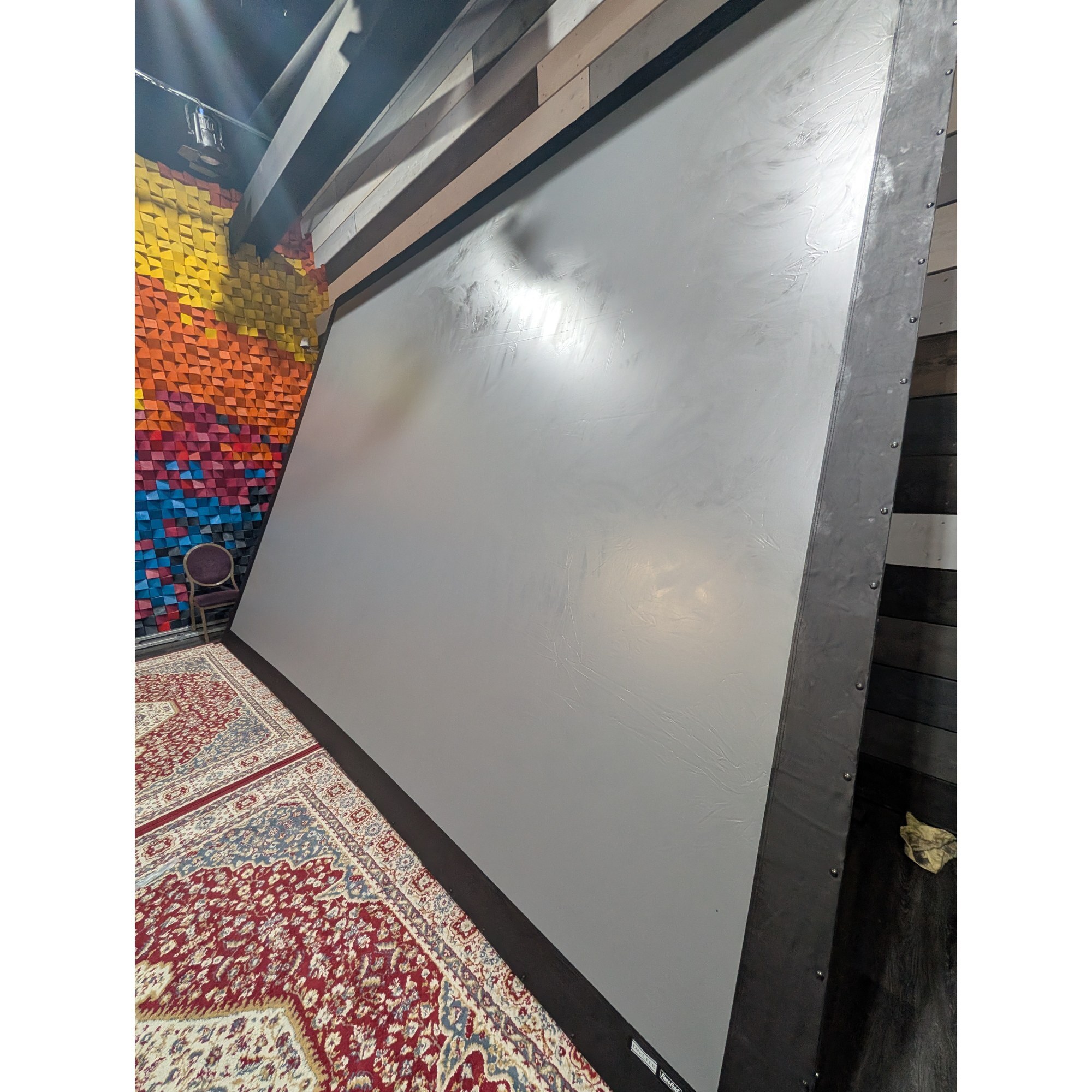 Used Fast Fold Projection Screen 13ft x 17ft for sale
