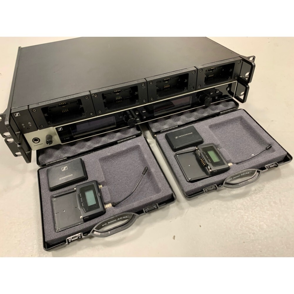 Used Sennheiser 6000 Wireless System (4 x EM 6000, 8 x SK 6000) for sale